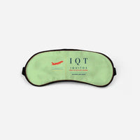 Thumbnail for Coronel FAP Francisco Secada Vignetta International Airport (IQT) Sleep Masks - Sleep Mask - Front - Light Green