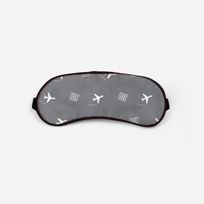 Coronel FAP Francisco Secada Vignetta International Airport (IQT) Sleep Masks - Sleep Mask - Pattern - Gray
