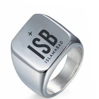 Thumbnail for Islamabad International Airport (ISB) Rings - Ring - Silver