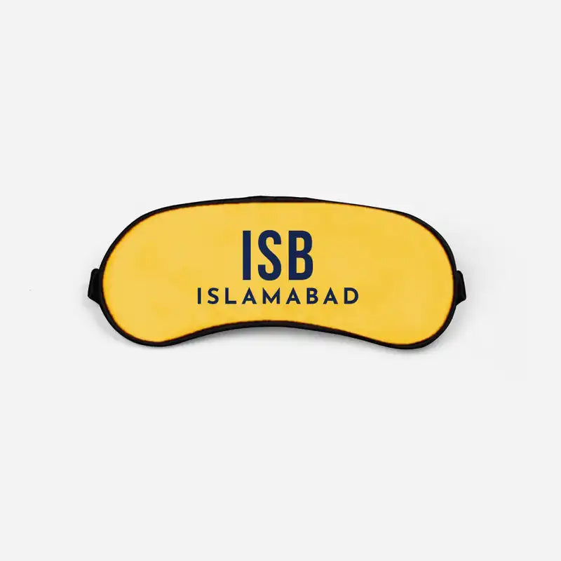 Islamabad International Airport (ISB) Sleep Masks - Sleep Mask - Code - Yellow