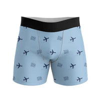 Thumbnail for Painushima Ishigaki Airport (ISG) Men Boxers - Pattern - Light Blue
