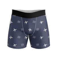 Thumbnail for Painushima Ishigaki Airport (ISG) Men Boxers - Pattern - Navy Blue
