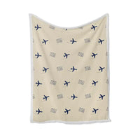 Thumbnail for Osaka International Airport (ITM) Bedding Sets & Blankets - Blanket - Pattern - Beige