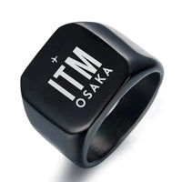 Thumbnail for Osaka International Airport (ITM) Rings - Ring - Black
