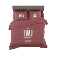 Thumbnail for Iwami Airport (IWJ) Bedding Sets & Blankets - Bedding Set - ID Tag - Dark Red