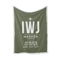 Thumbnail for Iwami Airport (IWJ) Bedding Sets & Blankets - Blanket - ID Tag - Green Army