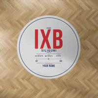 Thumbnail for Bagdogra International Airport (IXB) Carpets - Carpet Round - ID Tag + Name - Light Gray V2