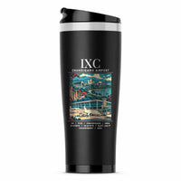 Thumbnail for Shaheed Bhagat Singh International Airport (IXC) Travel Mugs - Poster - Stainless Steel (No Holder) - Black