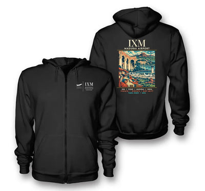 IXM - Poster - Zipped Hoodie - Black