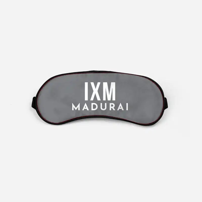 Madurai Airport (IXM) Sleep Masks - Sleep Mask - Code - Gray