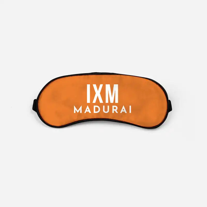 Madurai Airport (IXM) Sleep Masks - Sleep Mask - Code - Orange