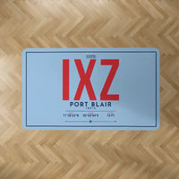 Thumbnail for Port Blair Veer Savarkar International Airport (IXZ) Carpets - Carpet Rectangle - ID Tag - Light Blue V2