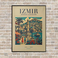 Thumbnail for IZMIR - Poster - Canvas Framed - Beige