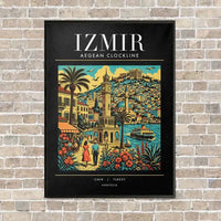 Thumbnail for IZMIR - Poster - Canvas Framed - Black