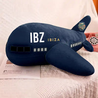 Thumbnail for Ibiza Airport (IBZ) - Airplane Pillows - Navy