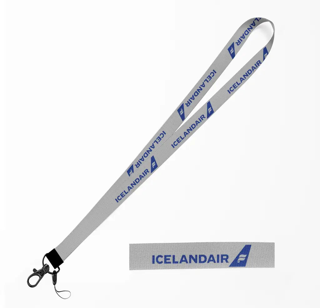 Icelandair Airlines lanyard - light gray