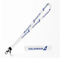 Thumbnail for Icelandair Airlines lanyard - white