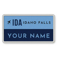 Thumbnail for Idaho Falls Regional Airport (IDA) Patches - Rectangle + Name - Sky Navy