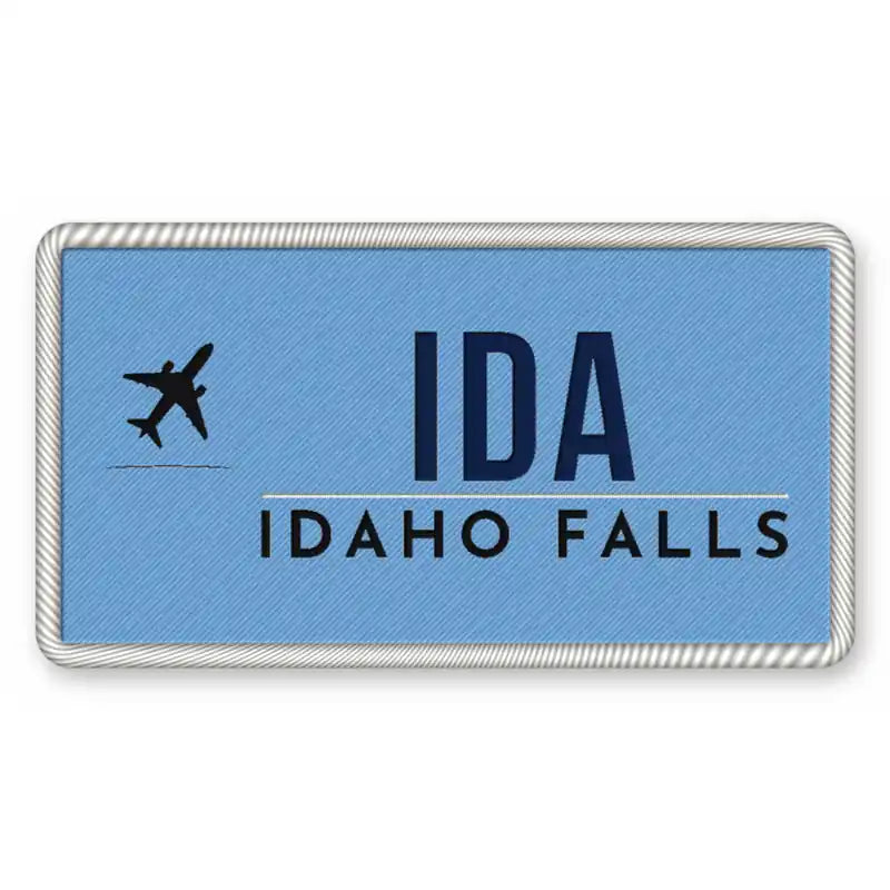 Idaho Falls Regional Airport (IDA) Patches - Rectangle - Sky Navy