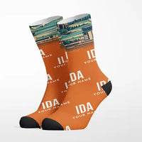 Thumbnail for Idaho Falls Regional Airport (IDA) - Socks - Orange + Name