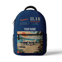 Thumbnail for Ilyushin Il-18D - 3D Backpack - Blue + Name