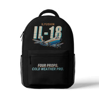 Thumbnail for Ilyushin Il-18D - 3D Backpack - Cartoon - Black