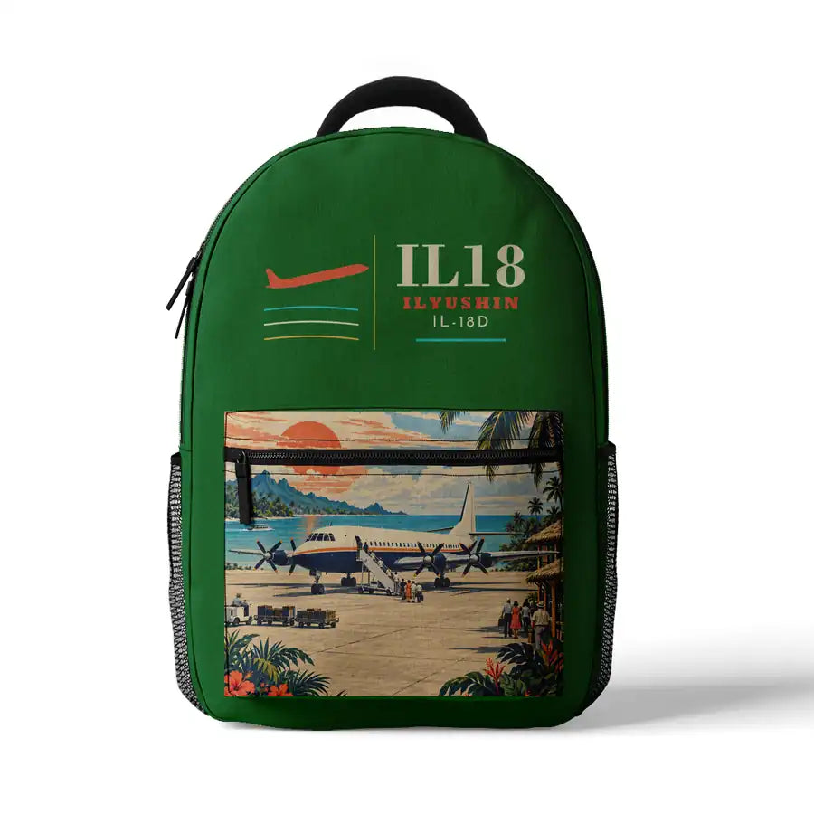 Ilyushin Il-18D - 3D Backpack - Green