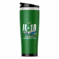Thumbnail for Ilyushin Il-18D - Cartoon - Stainless Steel (No Holder) - Green