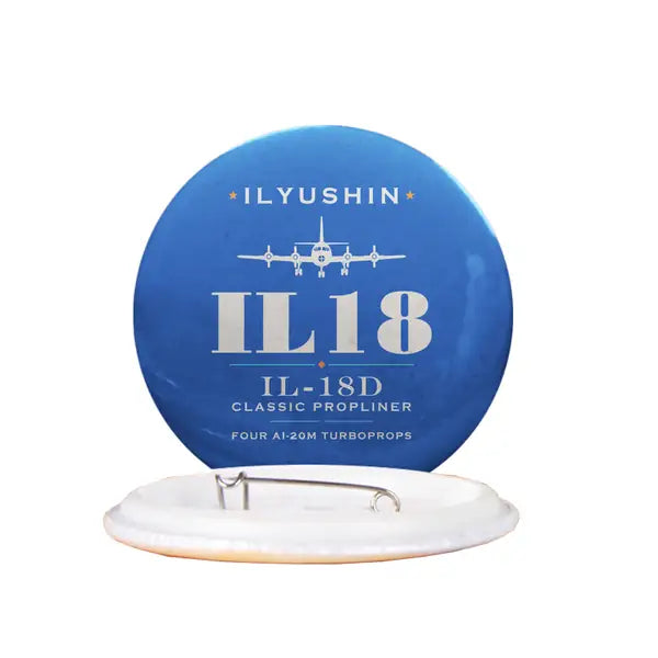 Ilyushin Il-18D - Heritage - Pin - Blue