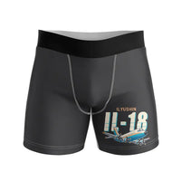 Thumbnail for Ilyushin Il-18D - Men Boxers - Cartoon - Black