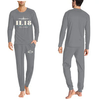 Thumbnail for Ilyushin Il-18D - Men Pajamas - Heritage Chest - Gray