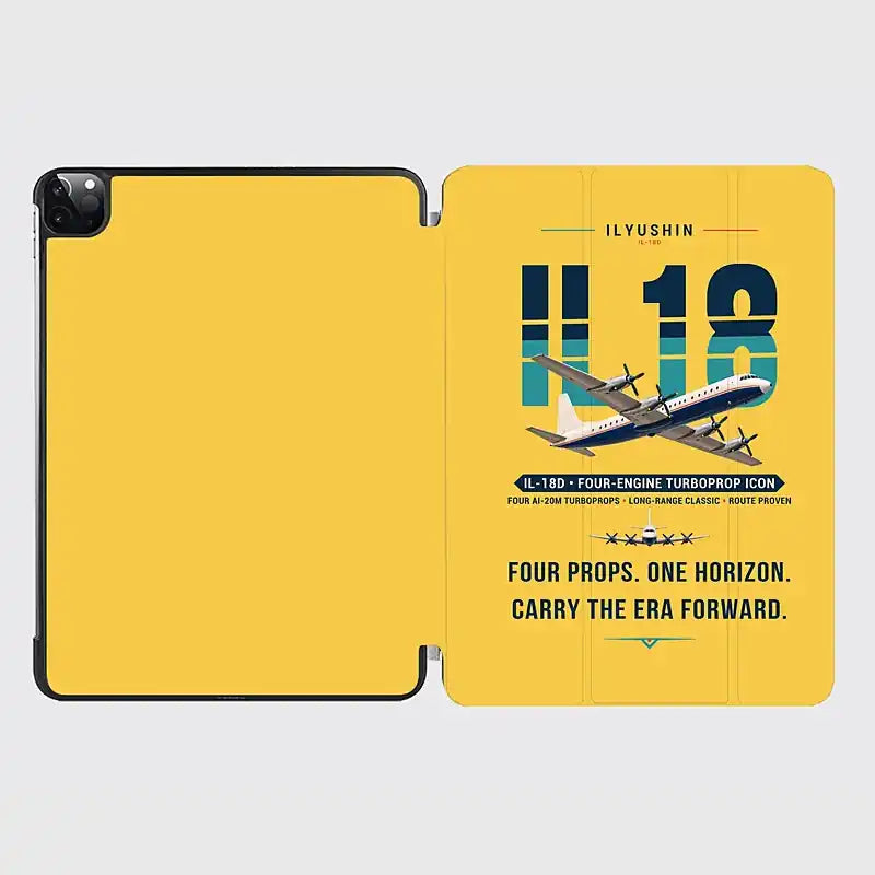 Ilyushin Il-18D - Original - iPad Case - Yellow