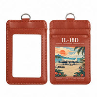 Thumbnail for Ilyushin Il-18D - Poster - ID Card Holder - Light Brown
