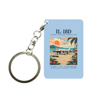 Thumbnail for Ilyushin Il-18D - Poster - Key Chain - Light Blue