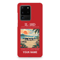 Thumbnail for Ilyushin Il-18D - Poster + Name - Samsung Case - Red