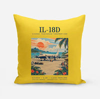 Thumbnail for Ilyushin Il-18D - Poster - Pillow - Yellow