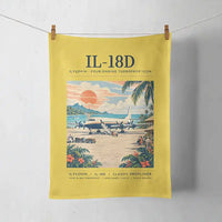 Thumbnail for Ilyushin Il-18D - Poster - Towel - Yellow