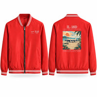 Thumbnail for Ilyushin Il-18D Stylish Jackets - Baseball Collar - Poster - Red