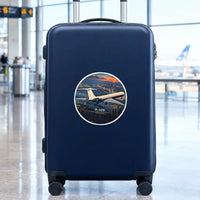 Thumbnail for Ilyushin Il-62M - 3D + Name - Circle Sticker - Suitcase