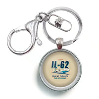 Thumbnail for Ilyushin Il-62M - Cartoon - Circle Key Chain - Beige