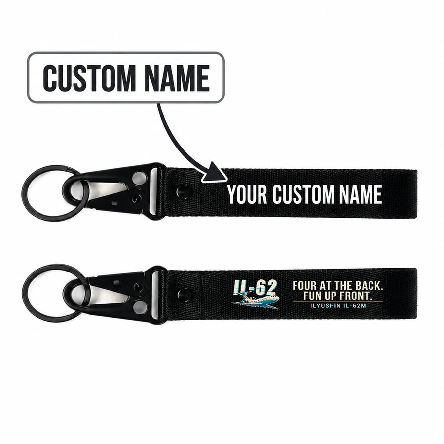 Ilyushin Il-62M Hawk-Shaped Key Chains - Black - Cartoon - Personalized