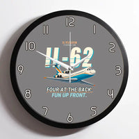 Thumbnail for Ilyushin Il-62M - Cartoon - Framed - Gray