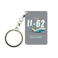 Thumbnail for Ilyushin Il-62M - Cartoon - Key Chain - Gray