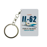Thumbnail for Ilyushin Il-62M - Cartoon - Key Chain - Light Gray