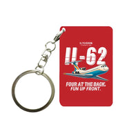 Thumbnail for Ilyushin Il-62M - Cartoon - Key Chain - Red