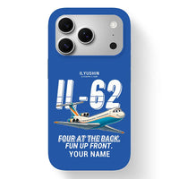 Thumbnail for Ilyushin Il-62M - Cartoon + Name - MagSafe iPhone 17 Pro - Blue