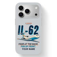 Thumbnail for Ilyushin Il-62M - Cartoon + Name - MagSafe iPhone 17 Pro - Light Gray