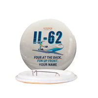 Thumbnail for Ilyushin Il-62M - Cartoon + Name - Pin - Beige