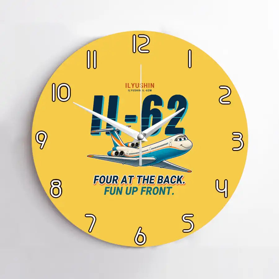 Ilyushin Il-62M - Cartoon - No Frame - Yellow