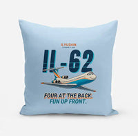 Thumbnail for Ilyushin Il-62M - Cartoon - Pillow - Light Blue